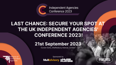 Your Last Chance To Secure A Spot at the UK Independent Agencies’ Conference 2023!