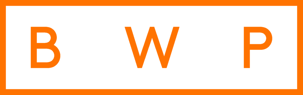 B W P Box Logo Orange